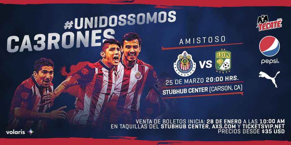 Chivas's tweet photo. ¡En un mes nos volveremos a ver! 🔵⚪️🔴 ChivaHermanos de California, compren sus boletos aquí 👉https://t.co/JnZtcuZvJ3 https://t.co/xfyV8dJFoy