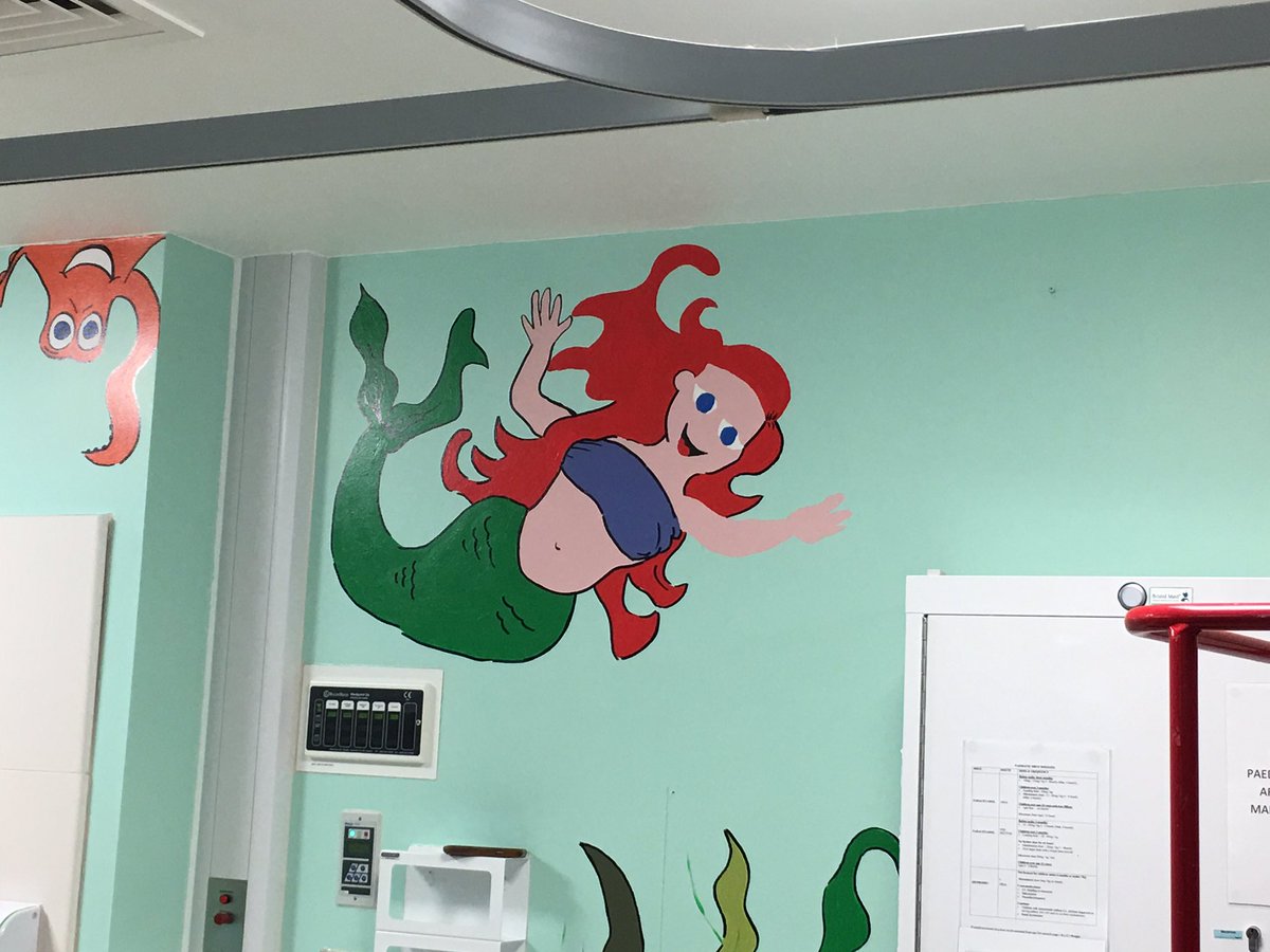 GLE lions and Tesco Community team Fforestfach Llanelli and Llansamlet painted the pediatric recovery ward at Morriston Hospital