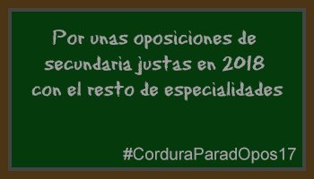 quimiver's tweet photo. #OposJustas2018 justicia e igualdad para todas las especialidades y para todas las comunidades https://t.co/SZ6Zm2IODm