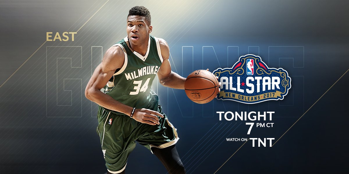 Don't miss @Giannis_An34 make his #NBAAllStar debut TONIGHT on @NBAonTNT  #Giannis https://t.co/GRSJoUony3