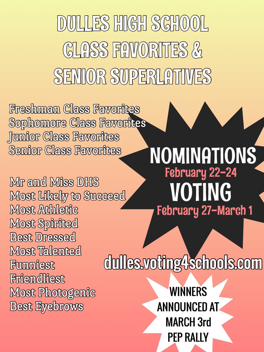 Dulles HS StuCo tweet media