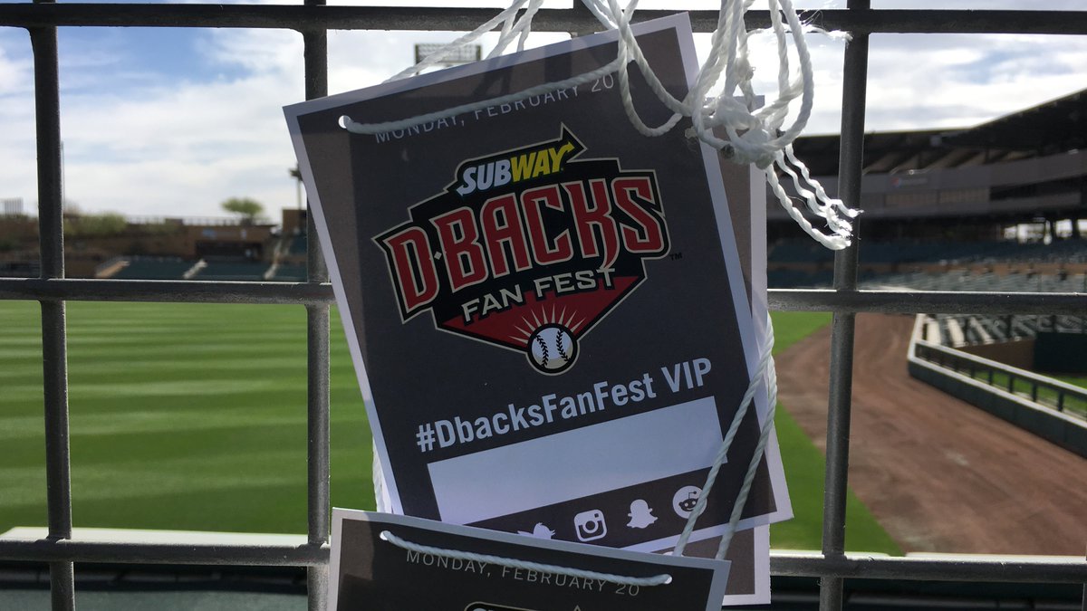 Dbacks's tweet photo. Tell us which #Dbacks player you're most excited to see tomorrow with #DbacksVIP to enter to win a pair of #DbacksFanFest VIP passes! https://t.co/ZbPwJwq8rJ