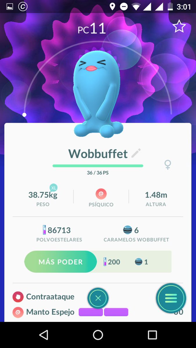 SeptimoAntonio's tweet photo. Wobbuffet también tiene su distintivo de Macho y hembra 😎 @Dothaking @Midesdemar @pokebrothersmx @PoGoMex @keibron #PokemonGO #PokemonGoMex https://t.co/OuHebJUMpm