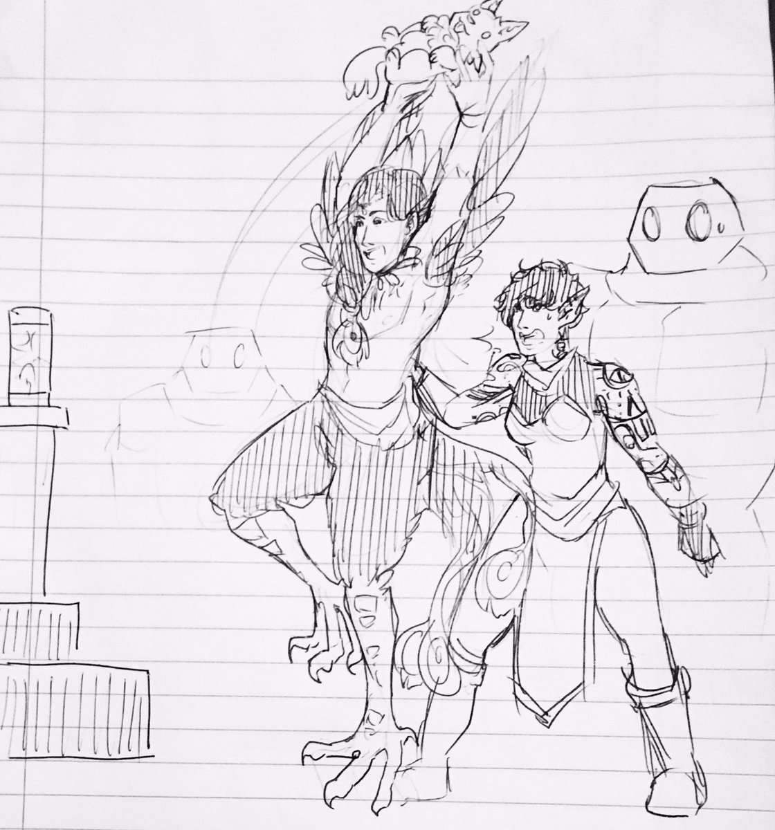 Me And Fizz Played DnD As A Flamboyant Peacock Harpy Bard An Lucius me-and-fizz-played-dnd-as-a-flamboyant-peacock-harpy-bard-an-lucius