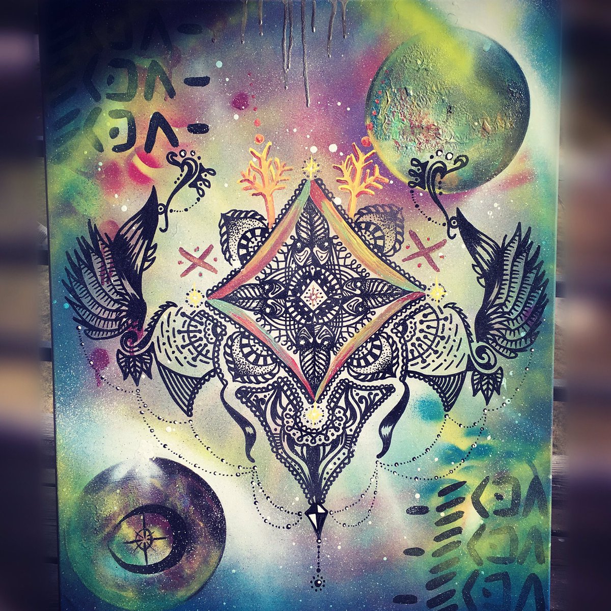 dalliselda's tweet photo. #ELDA #painting 🌙 https://t.co/hssr0yvZuG