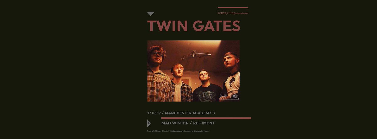 DustyPopUK's tweet photo. ON SALE
17.03 @MancAcademy
@TwinGatesBand
@weekendwarsuk
#MadWinter
#Regiment
@thepdstrians
https://t.co/91jU7jl1lM https://t.co/7IvUOybTAE