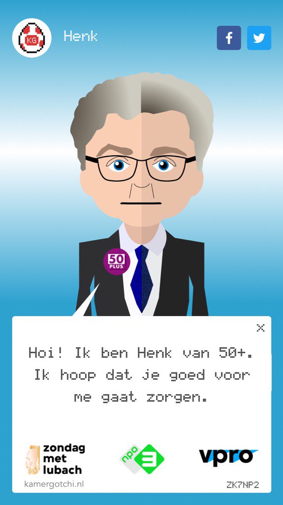 Ik speel Kamergotchi en ik moet voor Henk zorgen. #zml kamergotchi.nl #nualzinin #HOEDAN ?