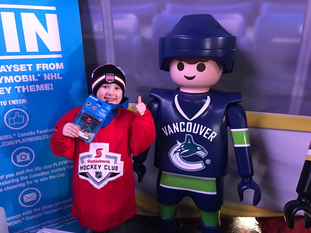 Hey @hometownhockey_ and <a href="/Canucks/">Vancouver Canucks</a>, I think you made this little guy's day! #cranbrookCity