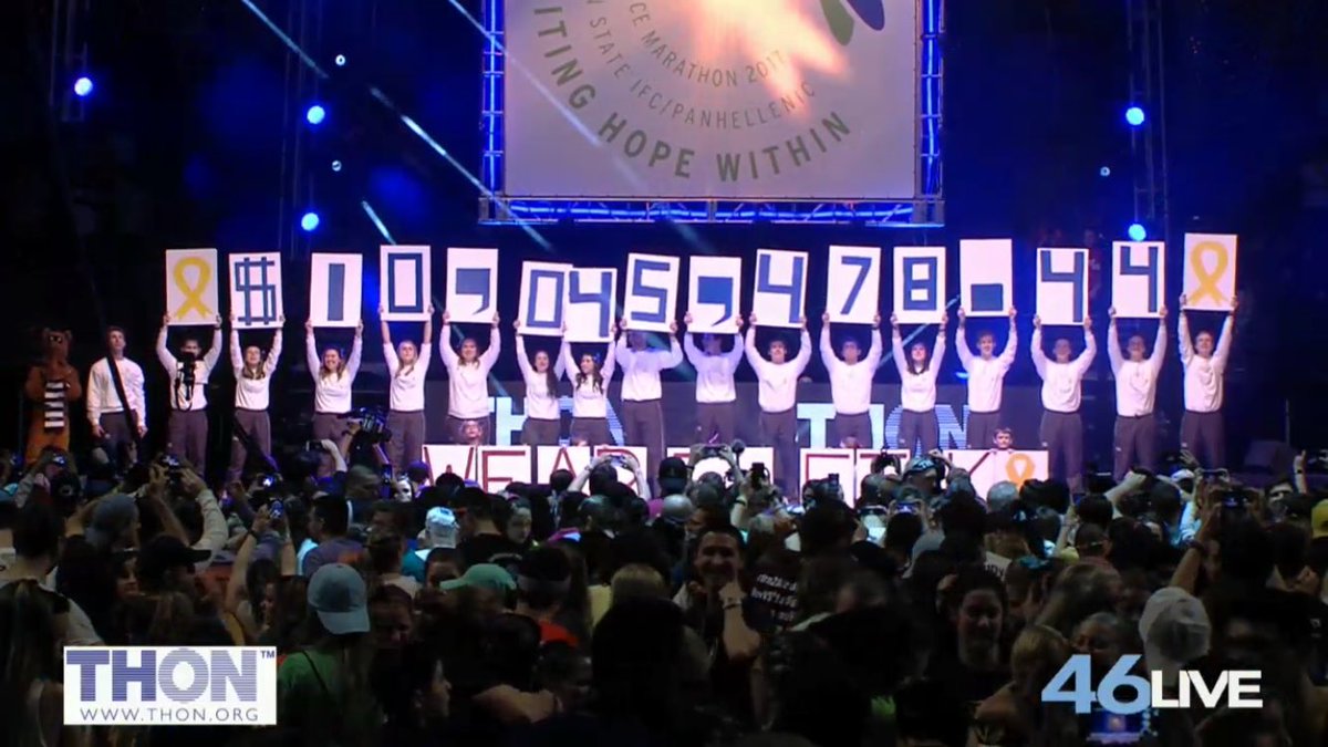 JenLeigh728's tweet photo. So proud of the entire Penn State and THON community! Ten milli FTK!!!! #THON17 #IgnitingHopeWithin #forthekids https://t.co/pHtymfPADF