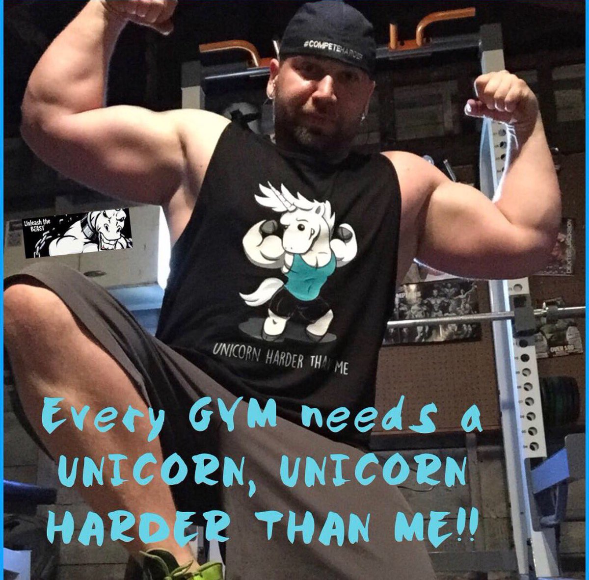swollenbeast27's tweet photo. New @TuffandTiny tuffandtiny design because....UNICORN 💪🏼🦄!! Use code beast10 at checkout!!! #tuffntiny #beast10 #unicornharderthanme https://t.co/RFTp9rmGV4