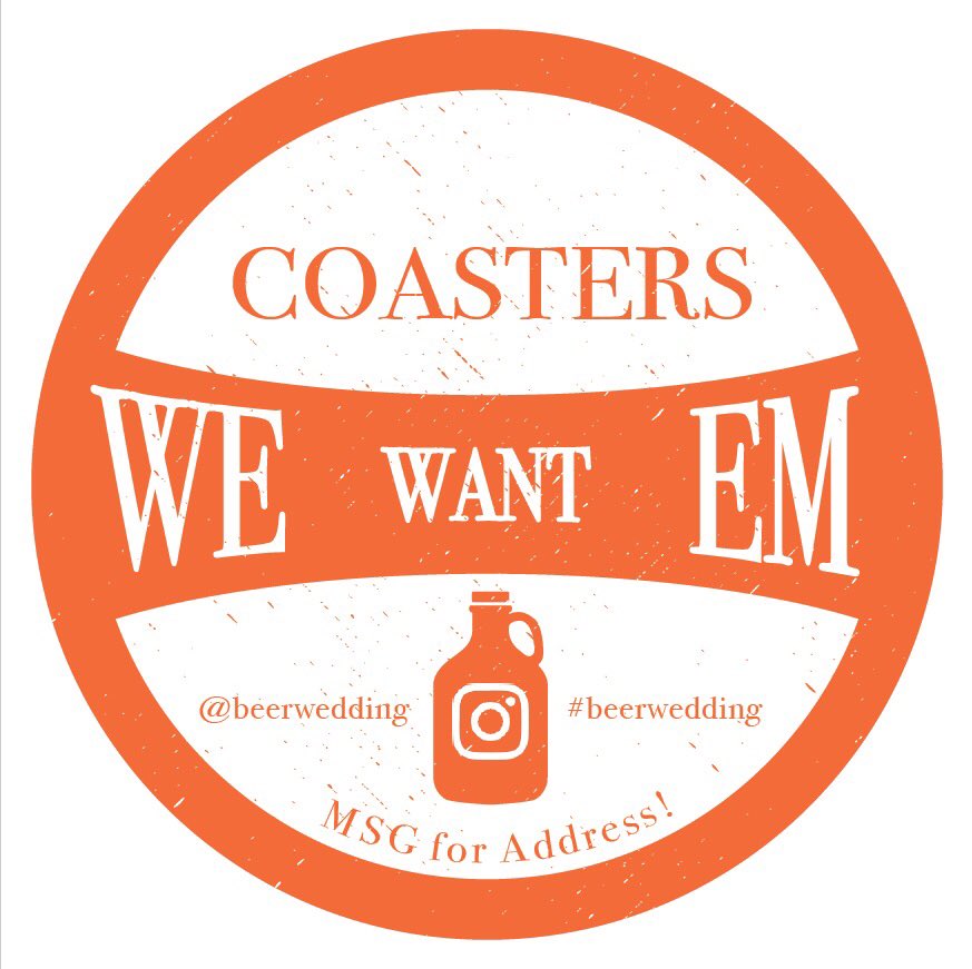 TabCreates's tweet image. Looking for people to send me coasters for a project... can anyone assist? More info on Instagram #beerwedding