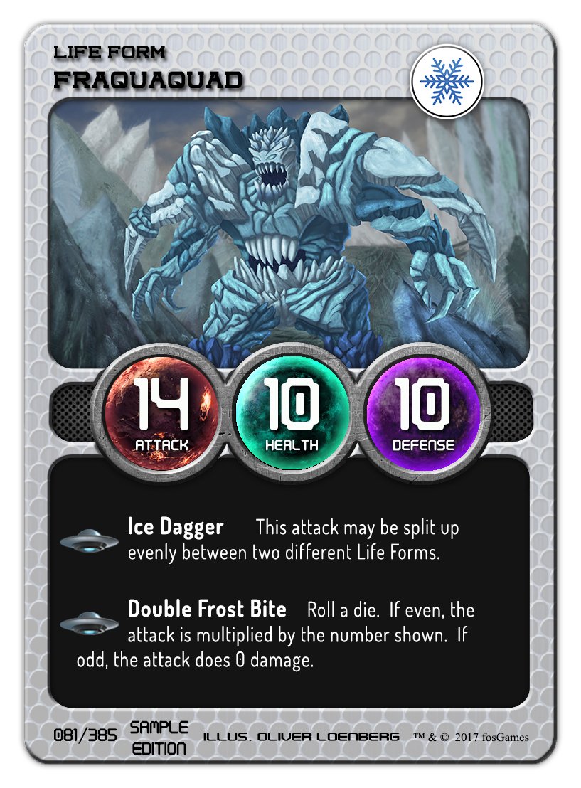 Planetary Conquest (@conquestplanet) on Twitter photo Here is an updated card of Fraquaquad!  After 5 re-tweets, we will show another updated card.  If we get 8 re-tweets, we release a NEW card! Here is an updated card of Fraquaquad!  After 5 re-tweets, we will show another updated card.  If we get 8 re-tweets, we release a NEW card!