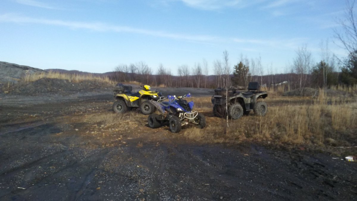 Had the quads out for the first warm day of 2017. It was mud everywhere. But we had a blast.