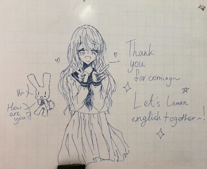 This is how I entertain my students. I may become a part time english teacher o.o #teaching #englishclass #anime #art 