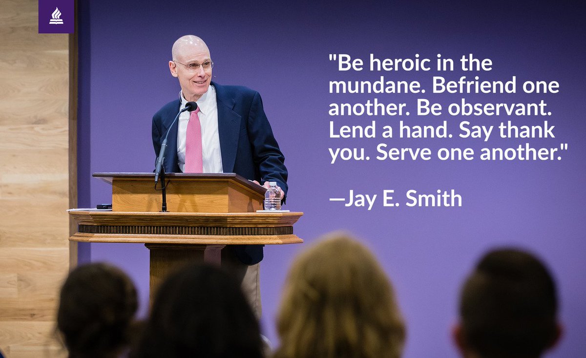 DallasSeminary's tweet image. "Be heroic in the mundane. Befriend one another. Be observant. Lend a hand. Say thank you. Serve one another."

—Jay E. Smith