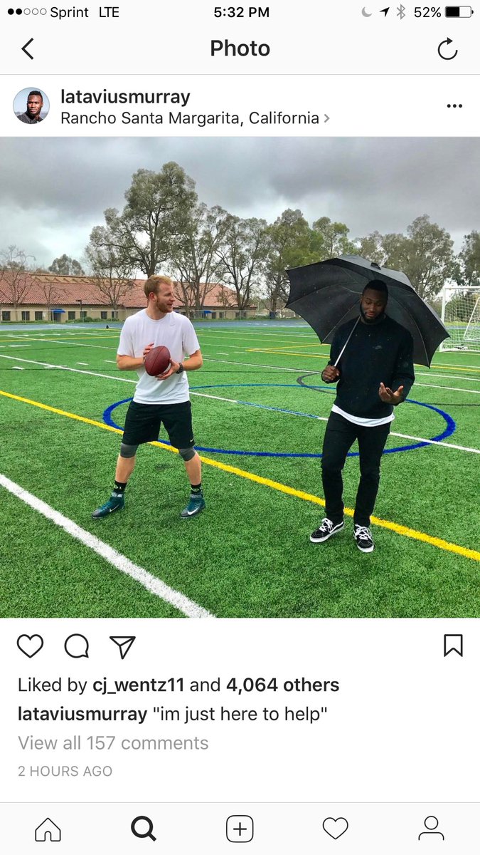 MadeForPhilly's tweet image. Latavius Murray posted this on Instagram 👀👀