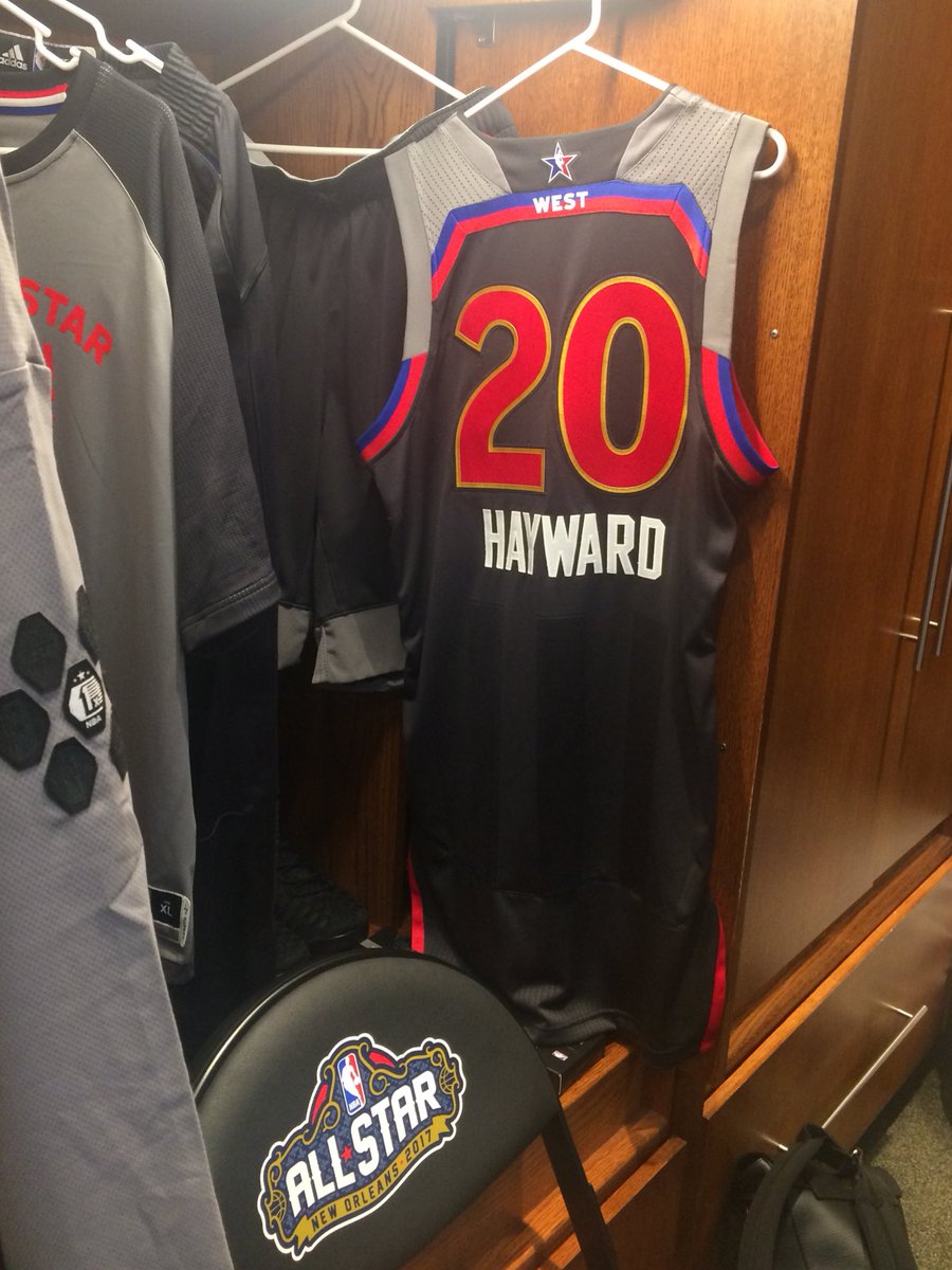 #GordonHayward's first All-Star jersey. 🔥🔥🔥  #TakeNote https://t.co/uAK40ccfvY