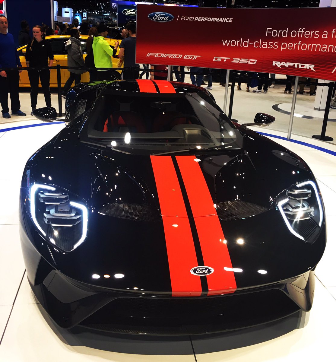 Ford_LauraP's tweet photo. It's the #penultimate day of @chicagoautoshow2017 - don't miss seeing the #fordgt - it's pretty hot! #fordcas #cas2017 @fordautoshows https://t.co/NSlc3qOF40