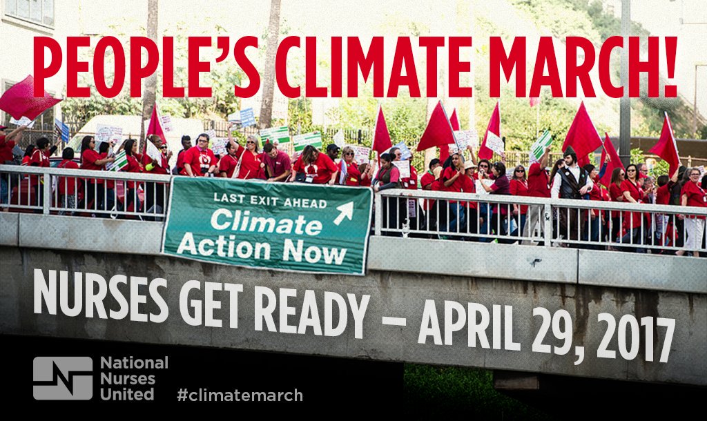CalNurses's tweet photo. The climate crisis is a public health issue! Join the People’s #ClimateMarch on 4/29 in DC https://t.co/t8tfArjUjt https://t.co/64fW6ga9zv