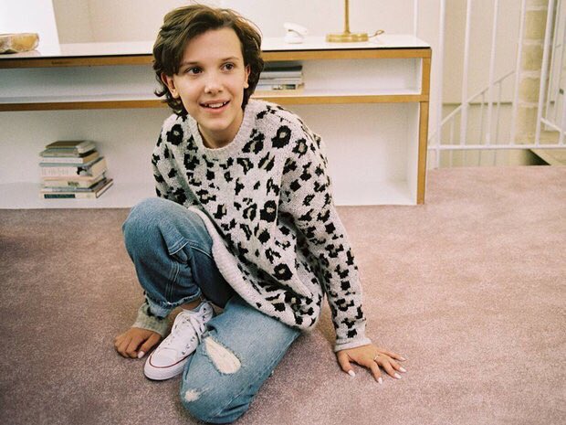 Happy 13th birthday to my beautiful daughter millie bobby brown, a princess, an icon, a smol 