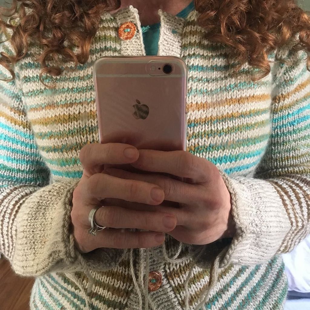 revdrduke's tweet photo. Sneak peek of my #handknit cardi with #handspun #helloyarn stripes. Getting ready to rip a… https://t.co/AHWDvuV6us https://t.co/4XITAY4G8z