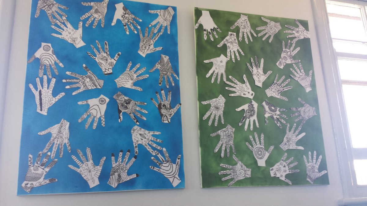Stage 3 hands to represent our novel Two Hands Together
