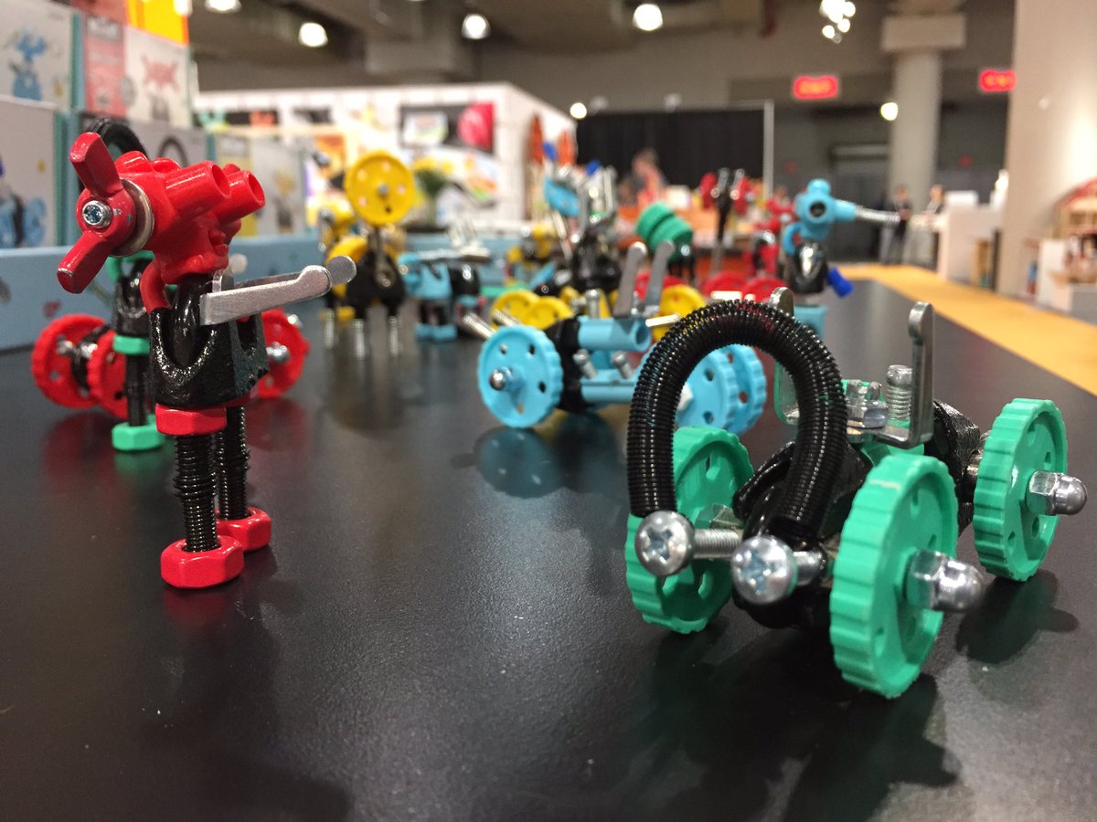 FatBrainToys's tweet photo. We're thrilled to bring #offbits to the U.S.! Come check them out at booth 6171. #tfny #tfny17 #theartofspareparts https://t.co/lWFcpPAQFg