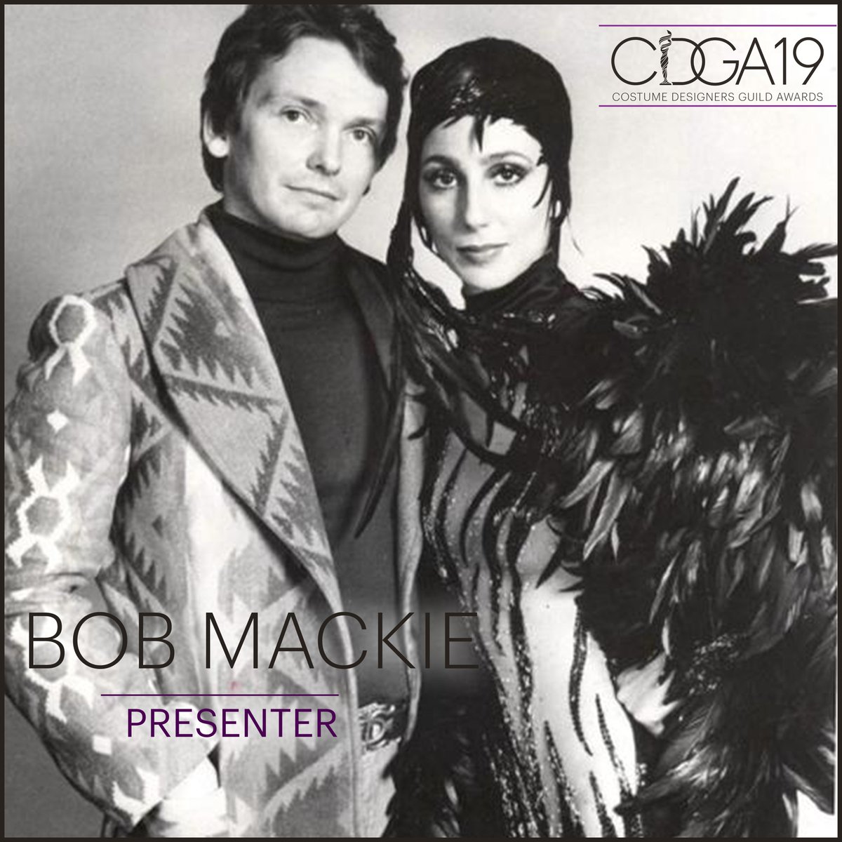 CostumeAwards's tweet photo. We're honored to have @BobMackie once again as a presenter for #CDGA19. We can't wait to see you again! https://t.co/uUSoQCD2X9