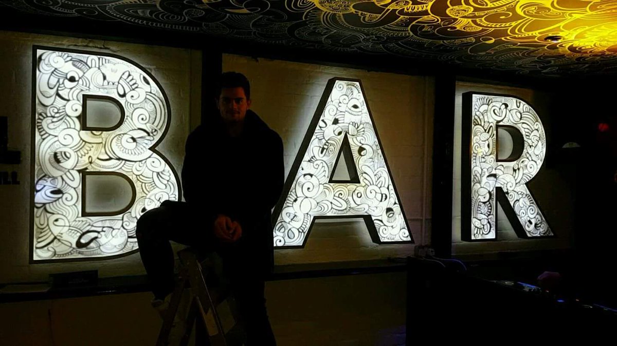 ROBBIEaDUNCAN's tweet photo. @gravikylabs I've just seen the air-ink project and I'm astounded. I've just completed this mural and they want their white walls done next! https://t.co/Hq8kNv0z99