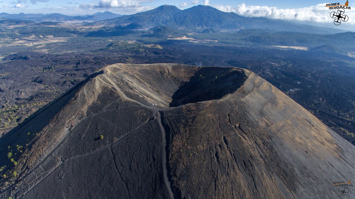 vista aérea del Paricutín