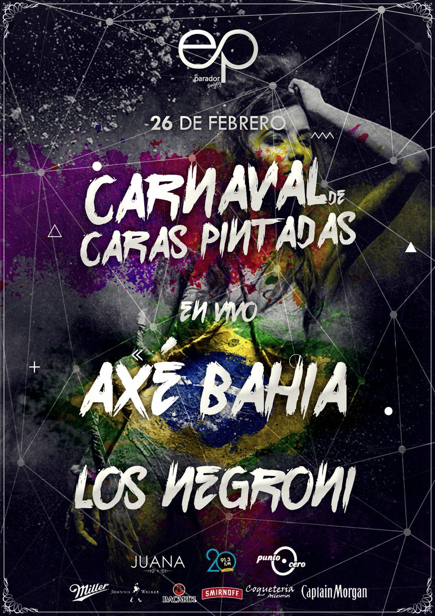 elparadorep's tweet photo. Rtw para participar en el sorteo de entradas! #CarnavalEnEp! AXE BAHÍA y LOS NEGRONI en vivo! 🎭🎊🎉💣💥💃💃💪
La mejor fiesta de carnaval! https://t.co/E39Hu0f2Xz