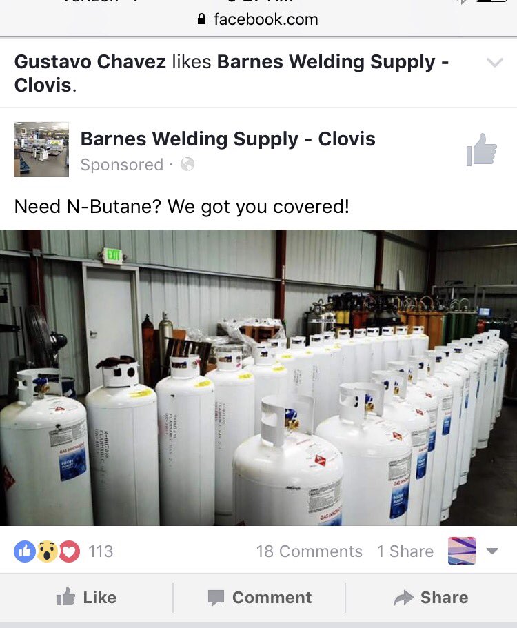 JickNones's tweet photo. Acceptance of FB ads in Fresbro/Brovis is apparent when you get targeted for butane(and butane accessories). #fresnotech https://t.co/ZJlum8AQSf