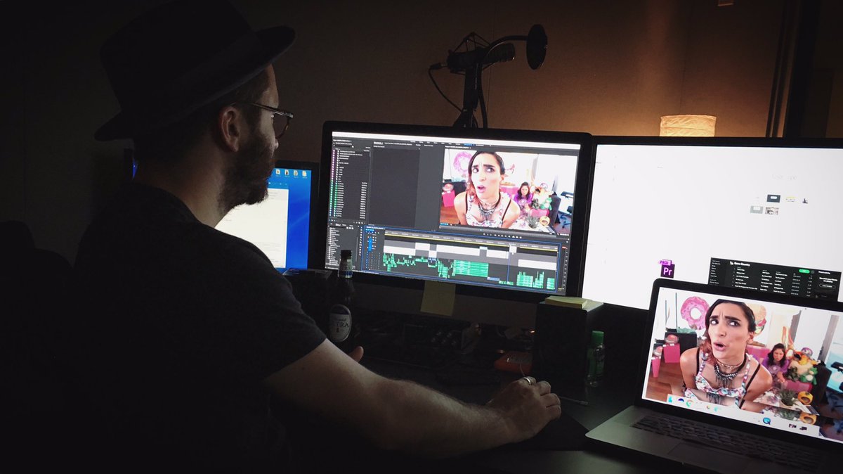 IGBFproductions's tweet photo. Capping off the weekend with a color correction sesh for #NFEpilot with @jonpricemedia. Lazy Sundays are nothing but a faint memory π¨β¨ https://t.co/Cfn6qFzvL6