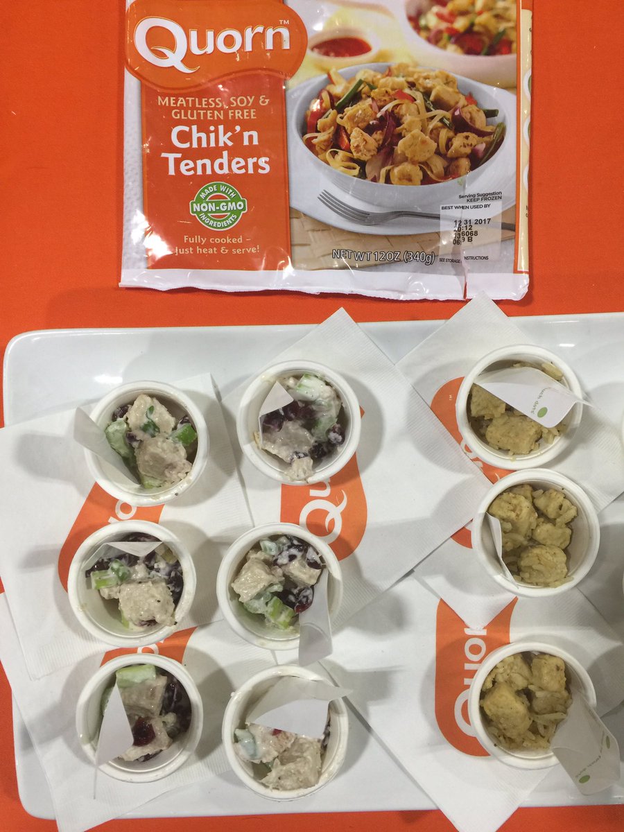 Ok this @QuornUS really was sooo delicious! #vegan @bostonwineexpo