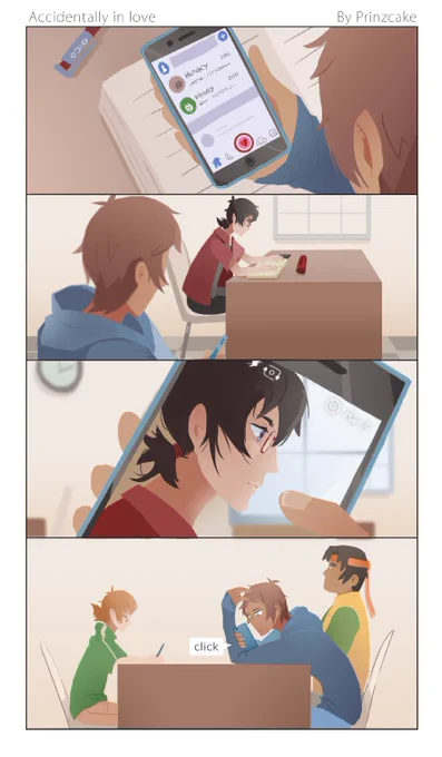 [1/2] Belated klance valentine comic! 