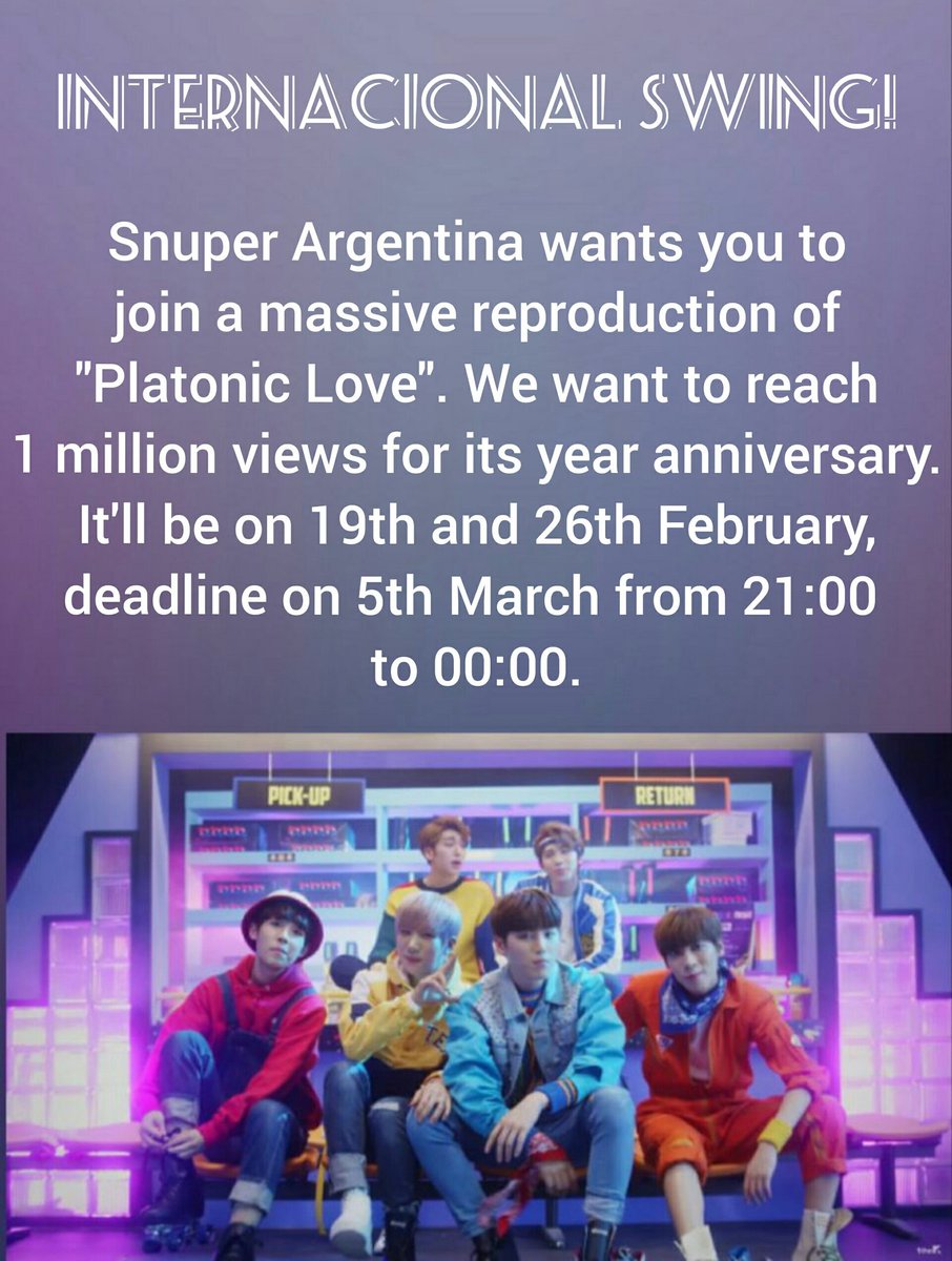 snuper_arg's tweet photo. Reproducción masiva de Platonic Love!
#SnuperIsMyPlatonicLove

#Snuper #SnuperArgentina #Swing #PlatonicLove https://t.co/eA4VIDczIz