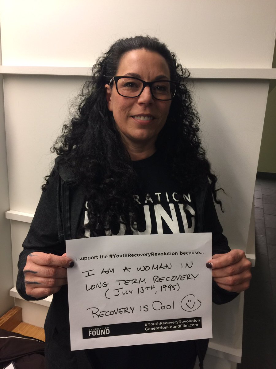 genfoundfilm's tweet photo. "I am joining the youth recovery revolution because I am a woman and long-term recovery. Recovery is cool." 🎥 #GenerationFoundFilm https://t.co/YVUGVC3v3K