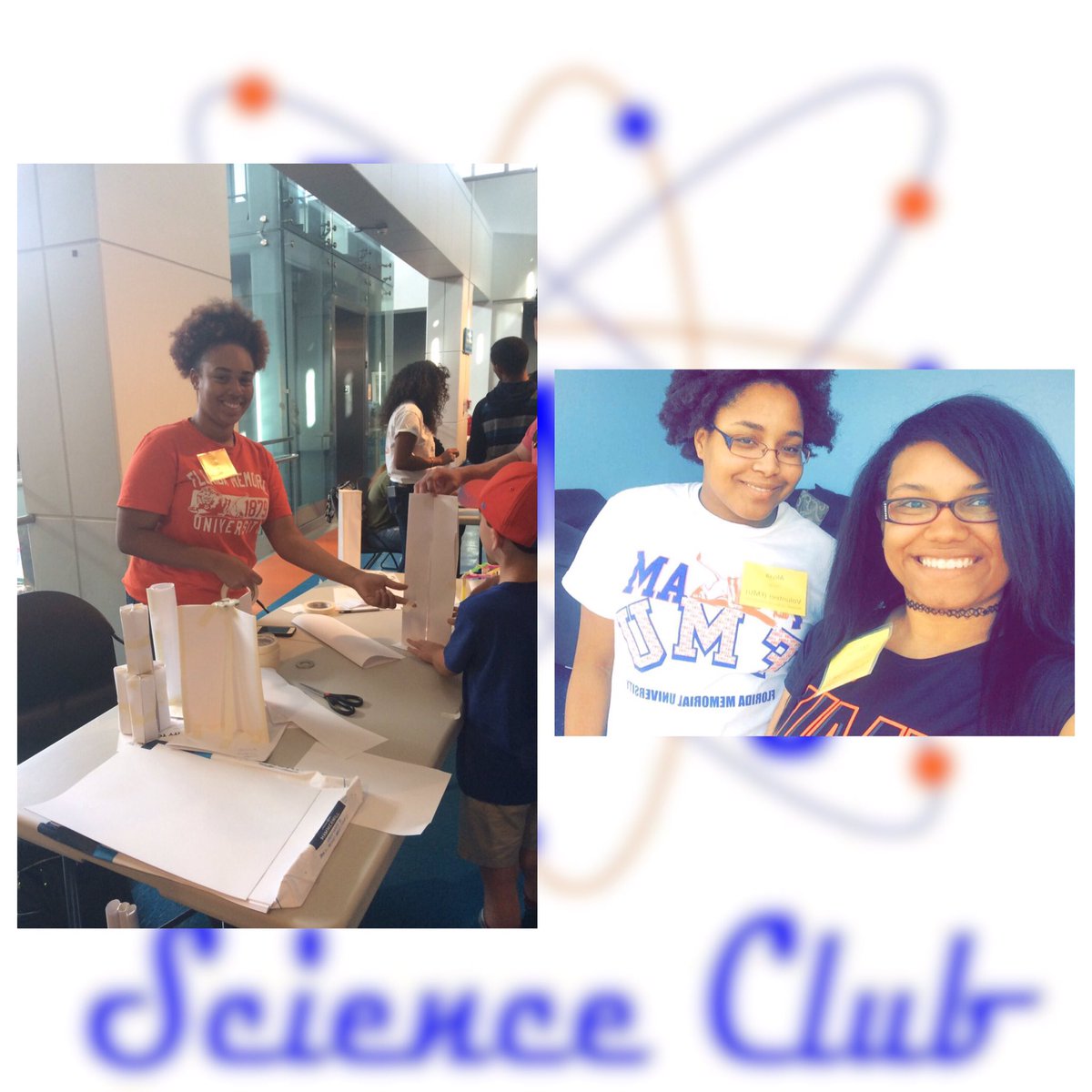 science_fmu's tweet photo. FMU's Science Club at it again volunteering at the Museum of Discovery &amp; Science 🔬. https://t.co/y9GNR9iP0z