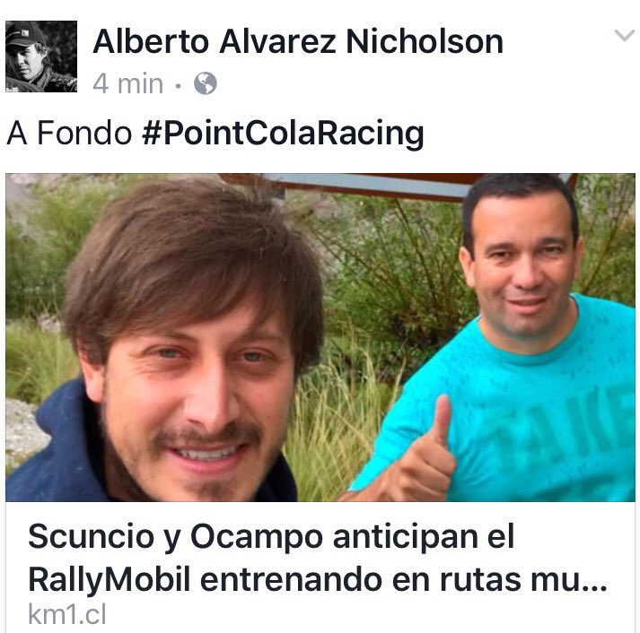 monrock's tweet photo. Notable, el crack @fsoriano, ahora va a correr en el rally nacional!!! Cc @LordButch, via @aanrally https://t.co/o0vtJvfUf3