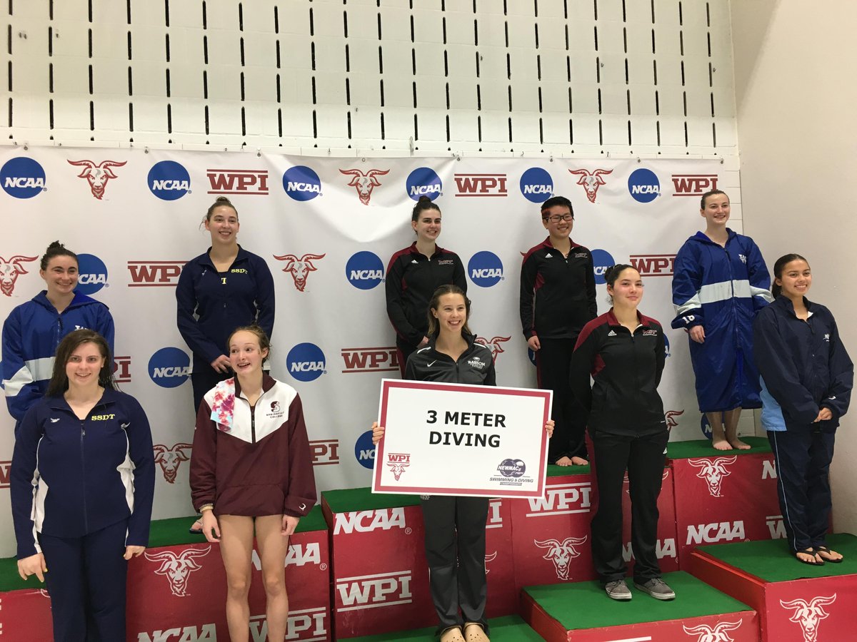 WPIAthletics's tweet photo. And here are your women who placed! #3MeterDive #NEWMACSD https://t.co/wDgF4NeAKE