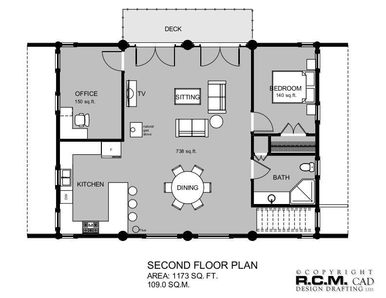 Rcm Cad Design On Twitter This 2673 Sq Ft Log Building At Lake