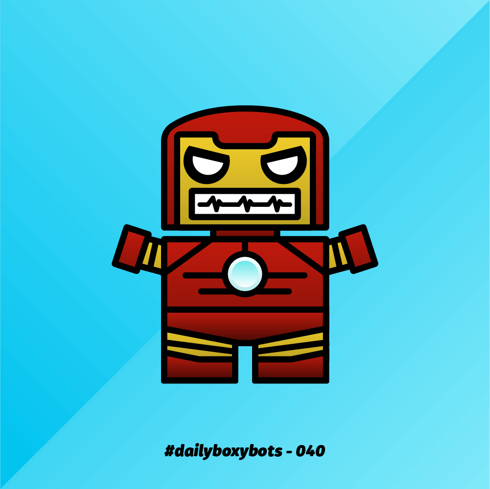 boxybots's tweet photo. Decided to change gears from X-Men to the Avengers tonight. Here's Ironnbot for day 040 of the #DailyBoxybots challenge 🤖 https://t.co/IODbrARczL