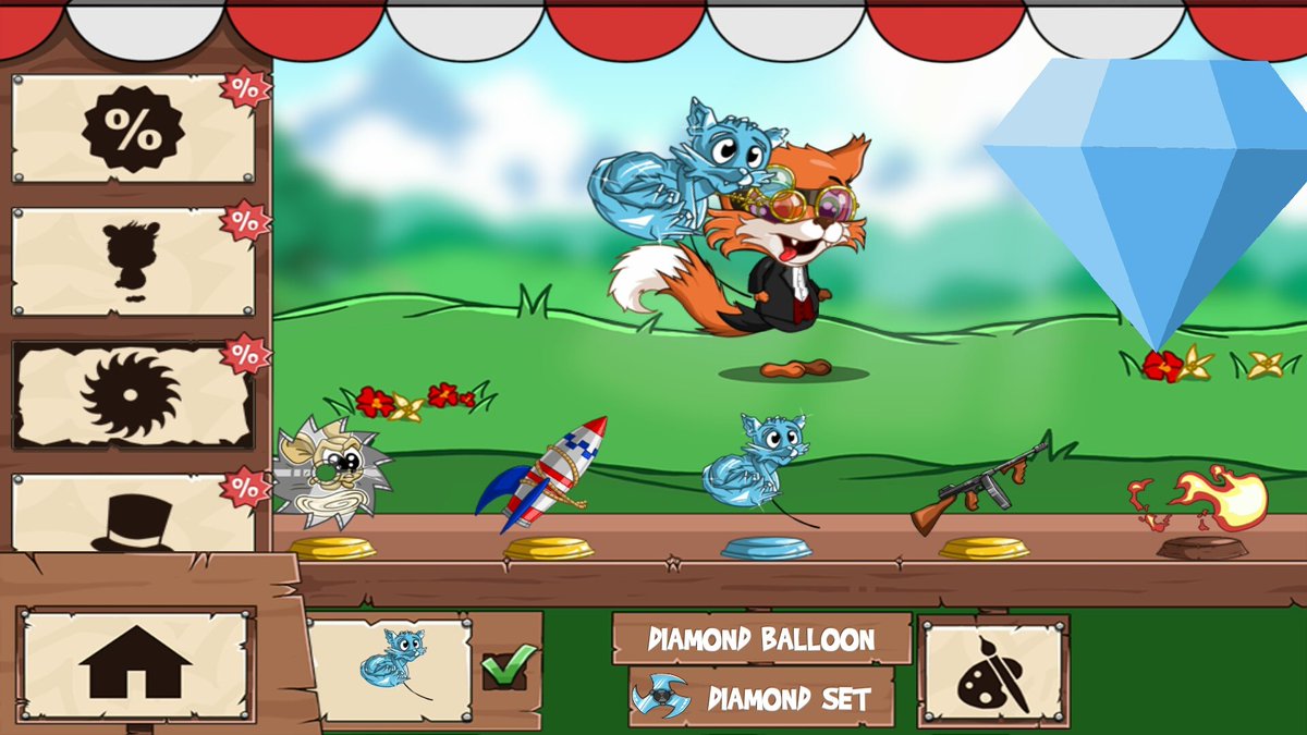 rare_runs's tweet photo. S/o to @iStoleYourLuv for buying me the diamond fox ballon!! 🔥🔥😤 it's pretty and icy AF!! 💎💎#funrun2 #lit https://t.co/72inNCJ1sv