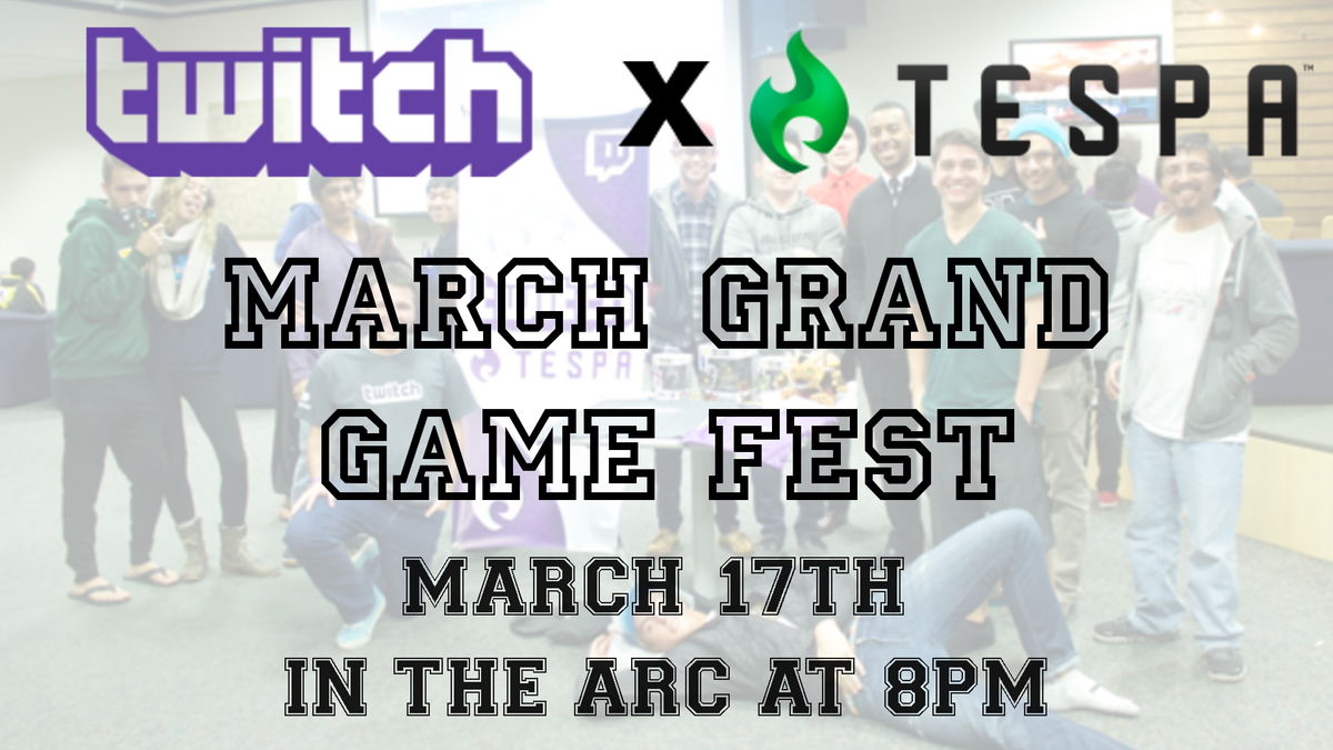 GET HYPE. HUGE GAME FEST ON MARCH 17TH!!