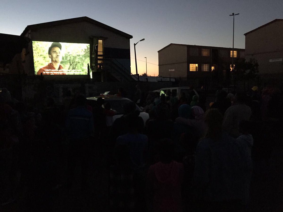 PeteGreig's tweet photo. Showing https://t.co/Gu1ounybtU in the Manenberg township last night. Maruwaan was a gangster and addict here until he encountered Jesus https://t.co/n5leYTFkm1