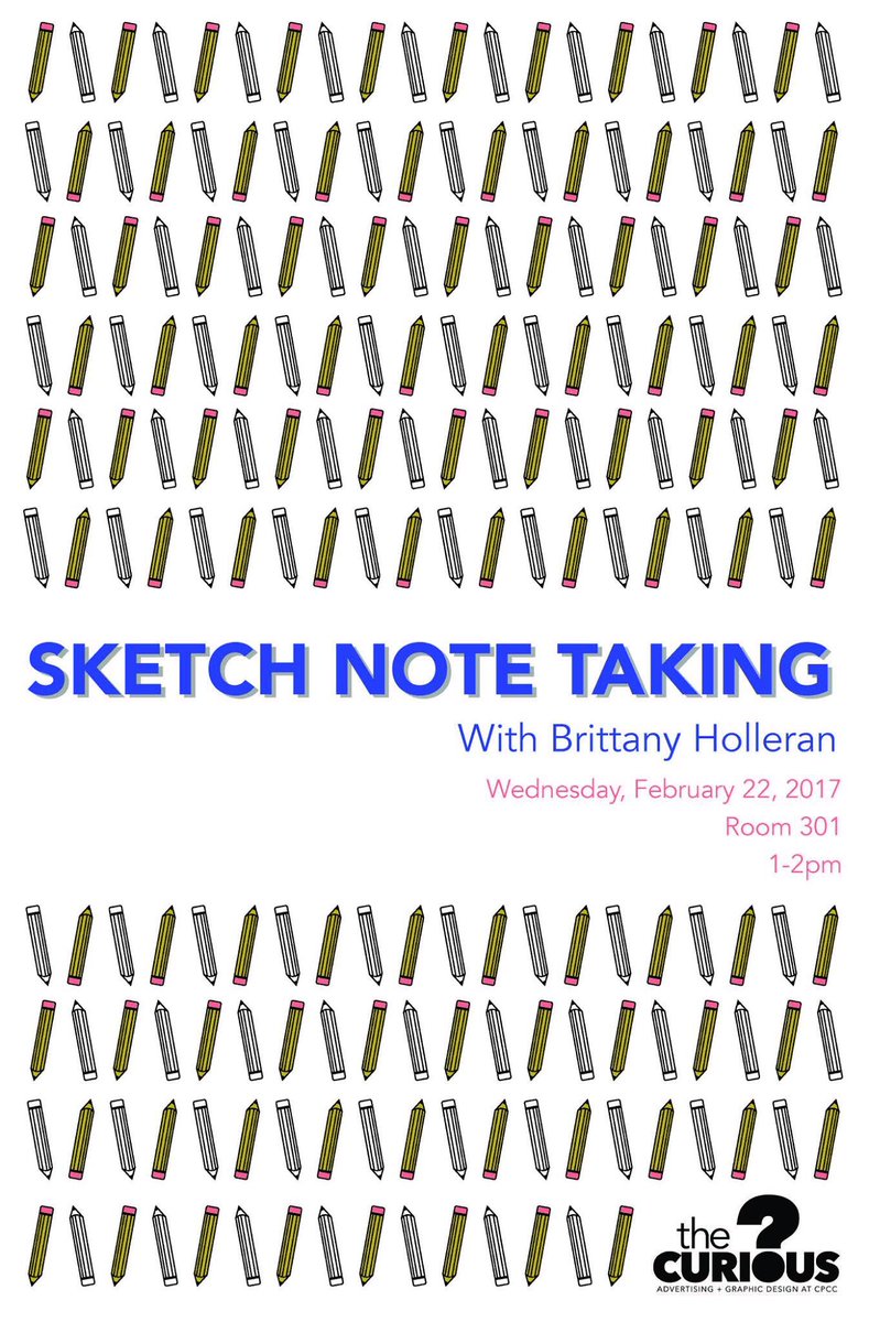 theCurious_CLT's tweet photo. Ready to SKETCH! Well it's probably not the sketching you are thinking of.So come check out The CuriousWednesday, Feb. 22, 1-1:50pm Rm. 301 https://t.co/gkR7nGjzAH