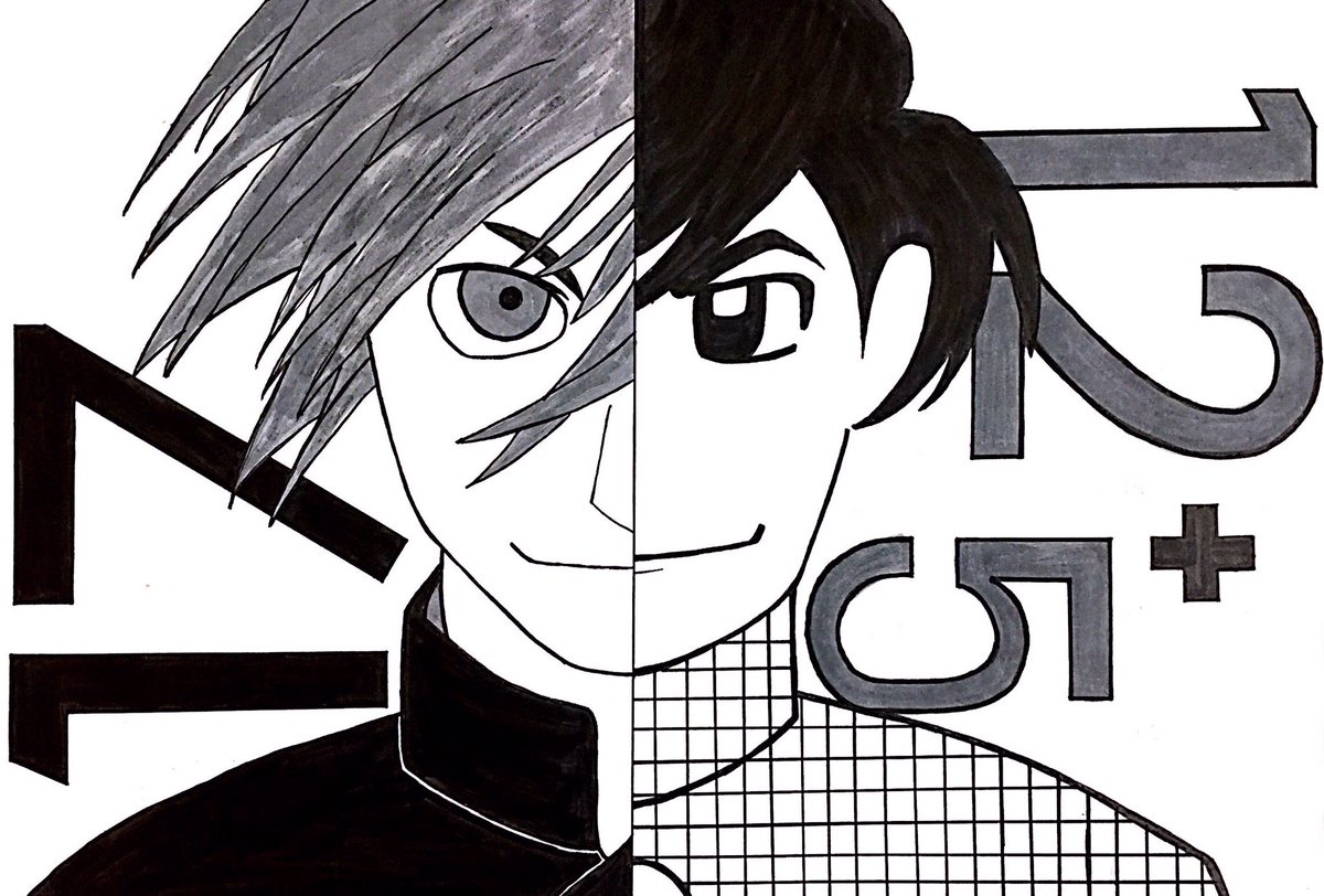 Koto というわけでお祝い絵 新旧の浩一くんを描いてみました それぞれでタッチが全く違うので上手く合わせられるのか心配でしたが いざ描いてみると意外にもいい感じ ザ リターナー 奇しくも原作 バビル２世 の１２巻と その名は１０１ の５巻を