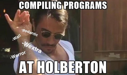 egsy's tweet photo. adding options to GCC like #saltbae @holbertonschool @holberton_memes https://t.co/pozVx0ah82
