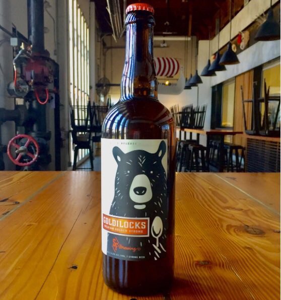 #CRAFTBEER: Goldilocks Belgian Strong Ale by <a href="/Strange_Fellows/">Strange Fellows</a> is a strong, spicy + fruity beer that is definitely just right.