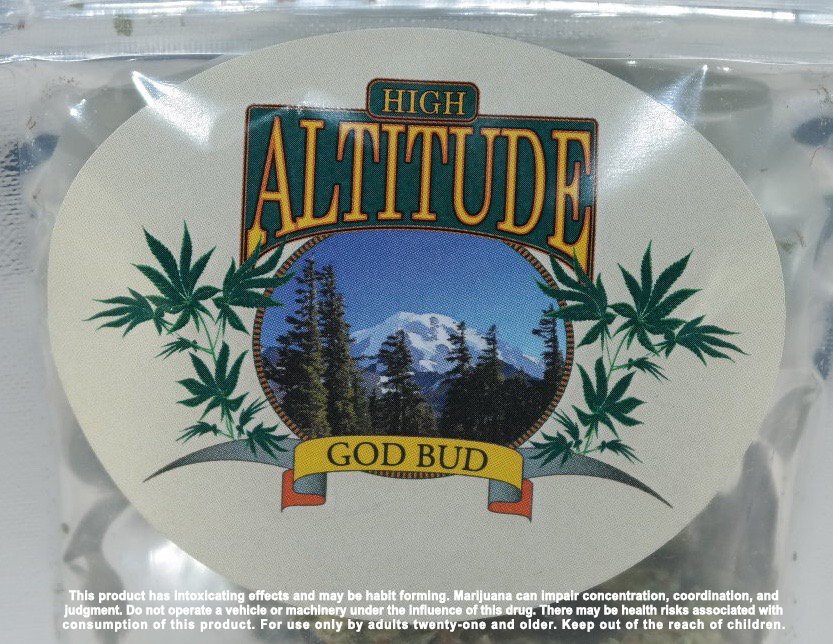 God Bud (24%) from High Altitude Farms this heavy indica will help you get to sleep. Enjoy the tropical fruit flavor with undertones.